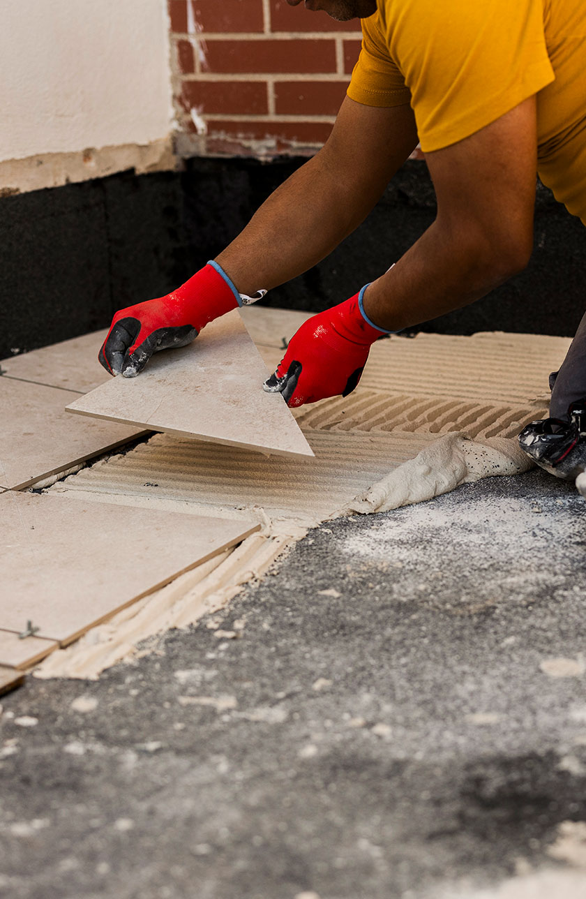 Tile installation